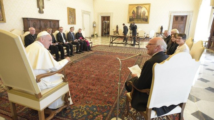 Pope Francis receives in audience a delegation of the German Evangelical Lutheran Church