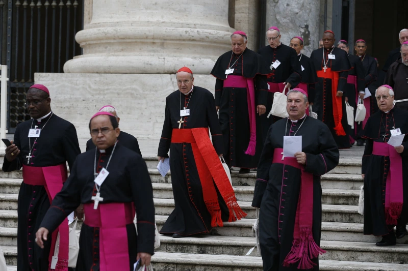 Bishops from around the world walk in procession from St. Peter’s Basilica at the start of the Synod of Bishops for the Amazon at the Vatican in this Oct. 7, 2019, file photo. Pope Francis has chosen the theme of “synodality” for the next synod in 2022. Photo: CNS/Paul Haring