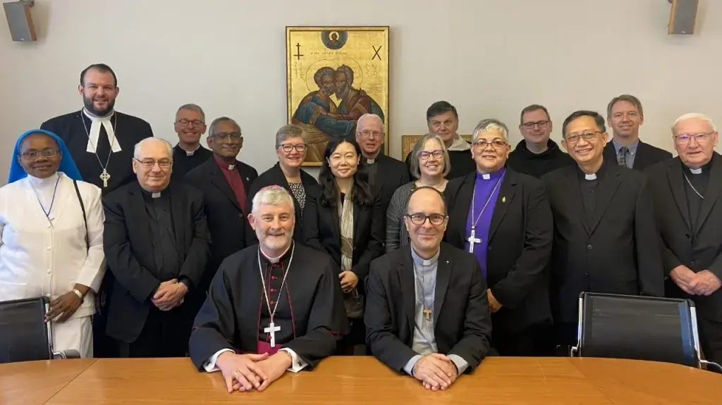Members of the Methodist-Roman Catholic International Commission visited the offices of the Vatican's Dicastery for Promoting Christian Unity
