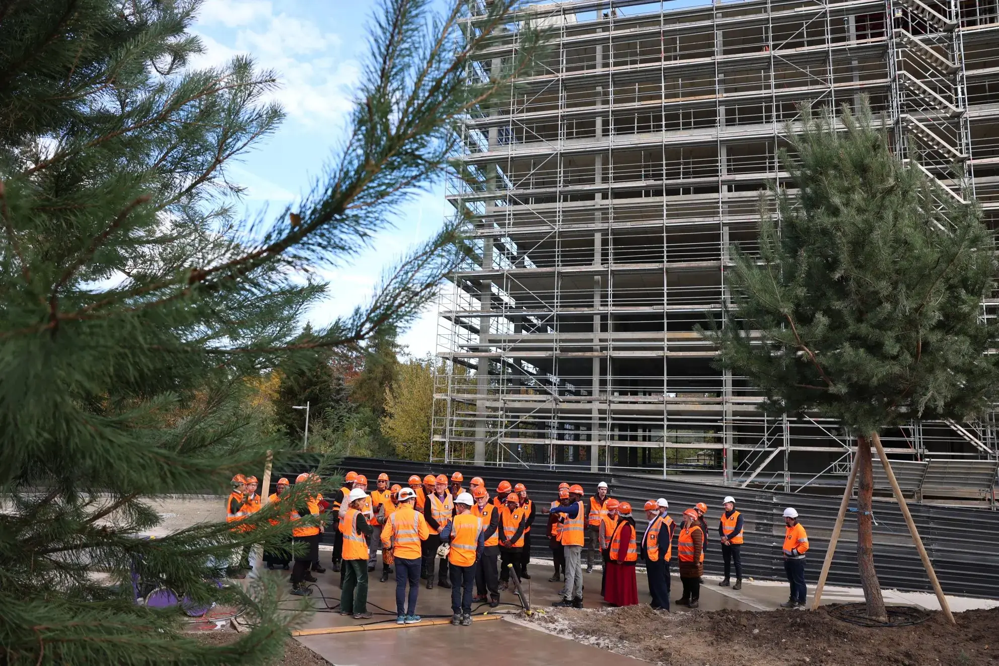 WCC Executive committee visits the Green village construction site in Geneva