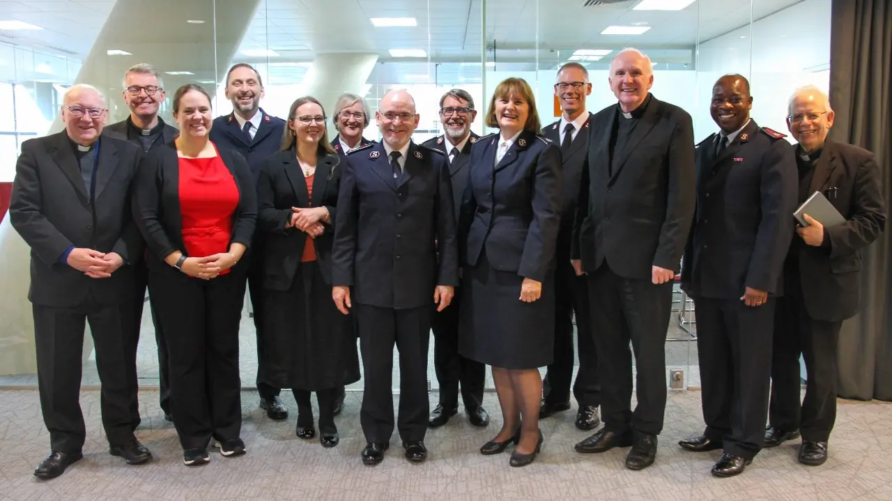 Representatives of the Salvation Army and the Vatican's Dicastery for the Promotion of Christian Unity visited the International Headquarters of the Salvation Army on the final day of their recent conversations