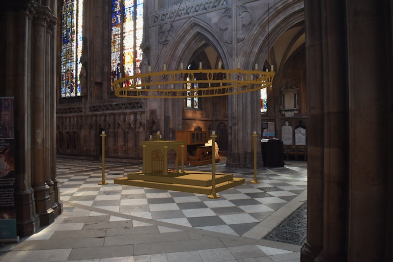 An artist’s impression of the new Shrine of St Chad at Lichfield Cathedral