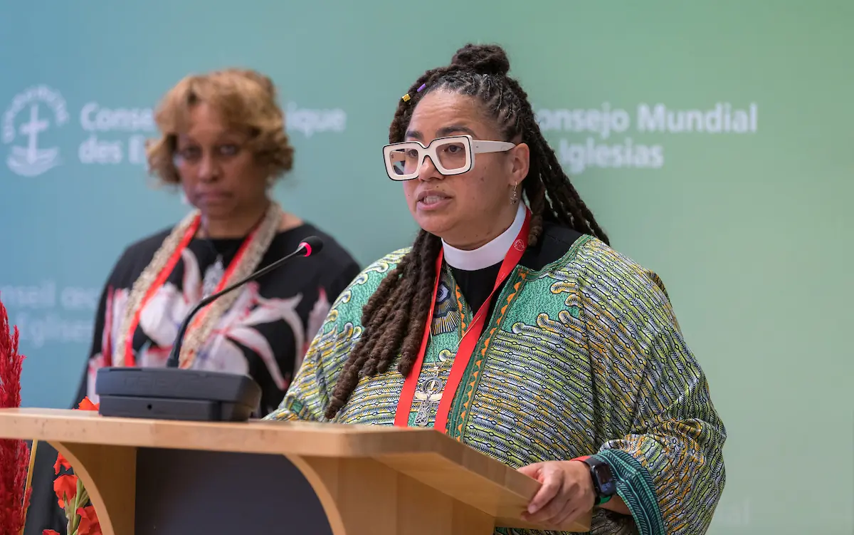 Rev. Dr Jennifer Leath of the African Methodist Episcopal Church shares from the region of North America as the WCC Central Committee gathers in Geneva on 21-27 June 2023, for its first full meeting following the WCC 11th Assembly in Karlsruhe in 2022