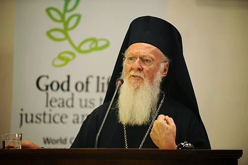 Ecumenical Patriarch Bartholomew addressing the WCC Central Committee