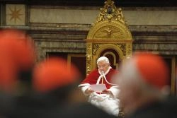 Pope Benedict XVI addressed the Roman Curia