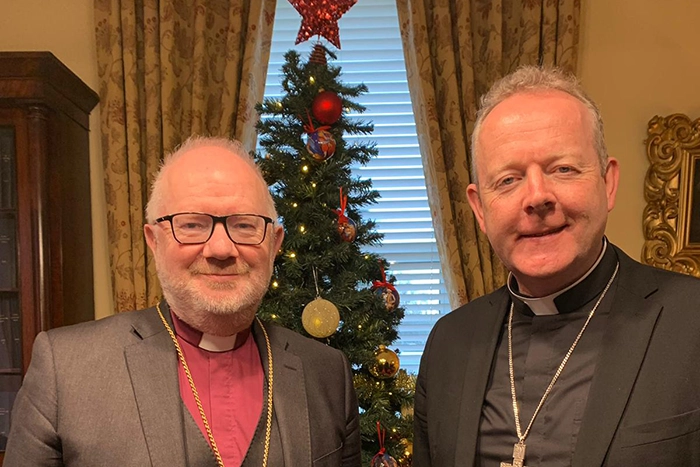 Archbishops Richard Clarke and Eamon Martin, the Church of Ireland and Roman Catholic Archbishops of Armagh