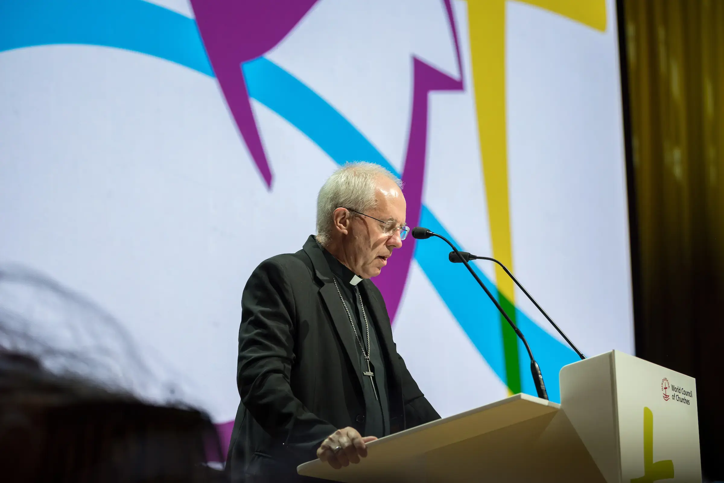 Archbishop of Canterbury Justin Welby addressed the WCC Assembly during the thematic plenary on Christian unity