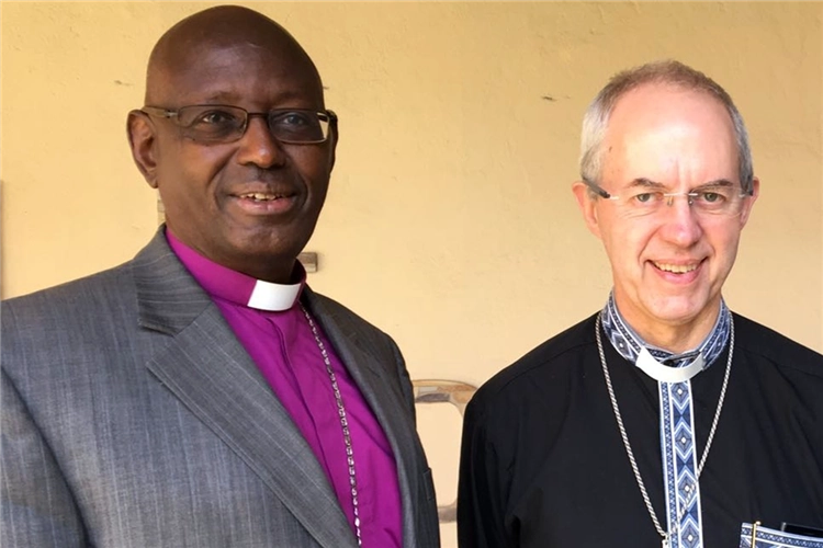 Archbishop Bernard Ntahoturi of Burundi and Archbishop Justin Welby of Canterbury in an undated photo